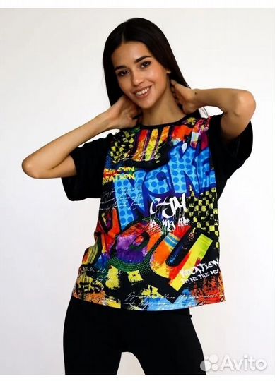 Футболка женская для фитнеса S