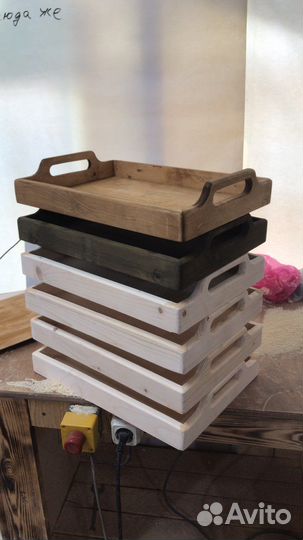 Поднос 2в1 деревянный