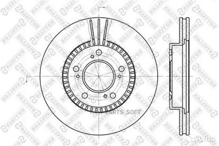 Stellox 60202622VSX 6020-2622V-SX диск тормозной п