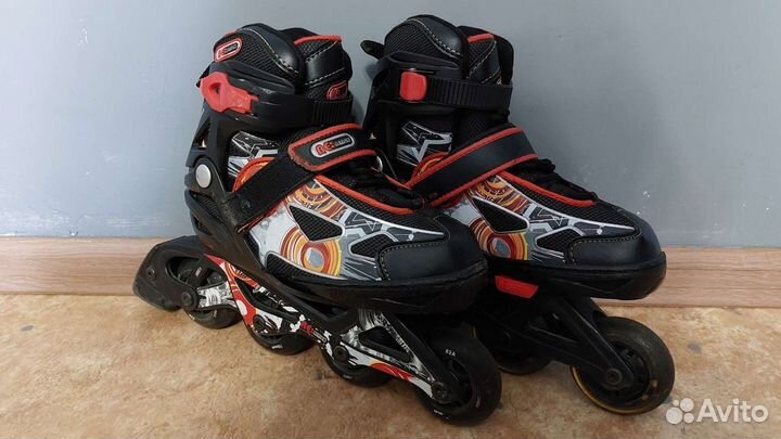 Роликовые коньки Reaction rainbow