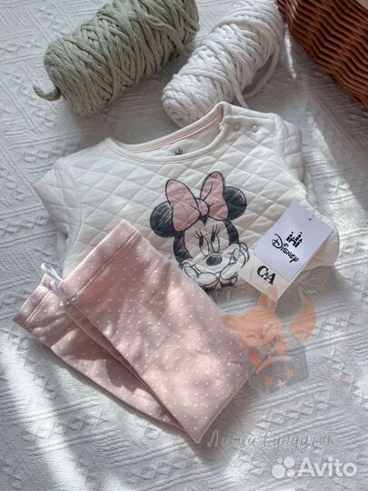 Теплый костюм на девочку 86 92