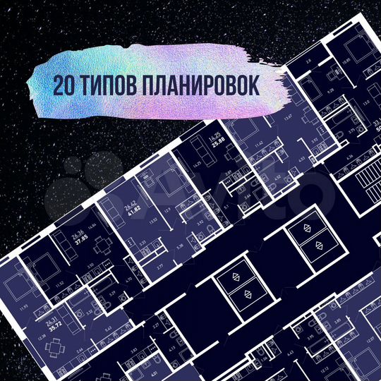 3-к. квартира, 66,9 м², 12/27 эт.