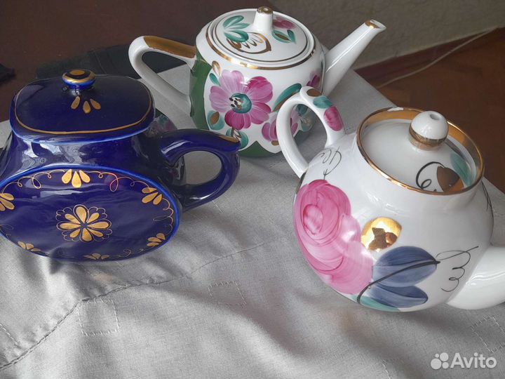 Чайник заварочный новый из СССР пр-во Гжель