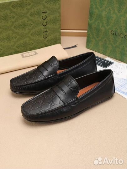 Мокасины мужские кожаные Gucci 39-46