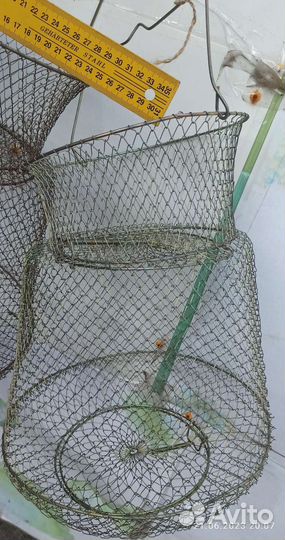 Садок рыболовный металлический. 2 шт