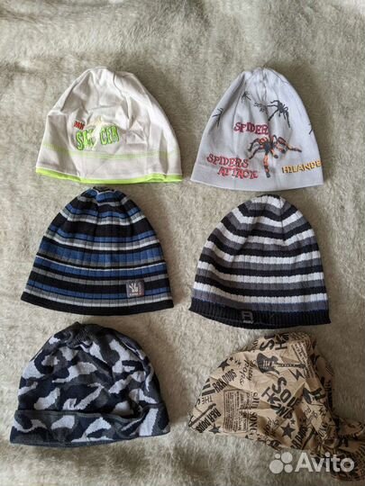 Шапки 48-52 на весну-осень для мальчика