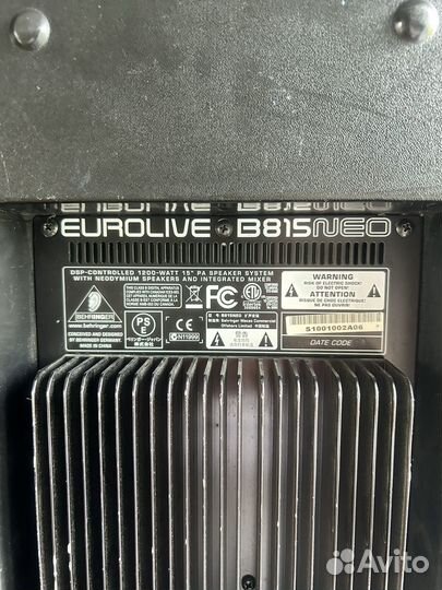 Акустическая система Behringer В815 NEO