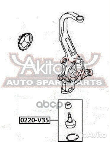 Опора шаровая asva 0220-V35 0220-V35 asva