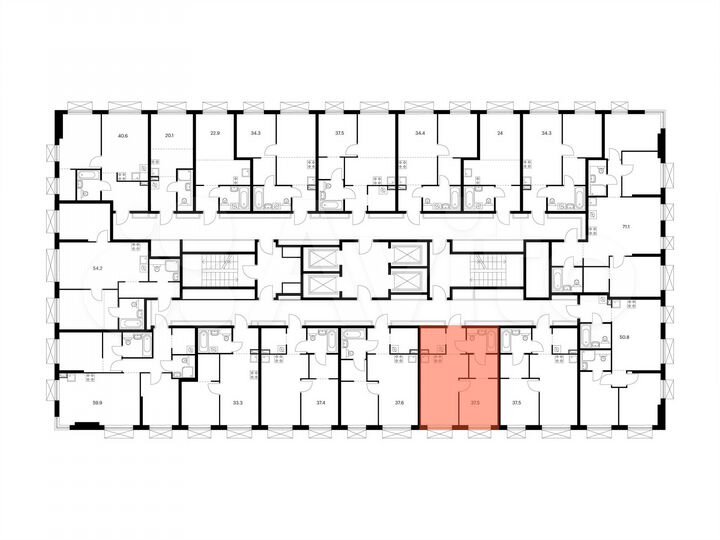 1-к. квартира, 37,5 м², 9/30 эт.