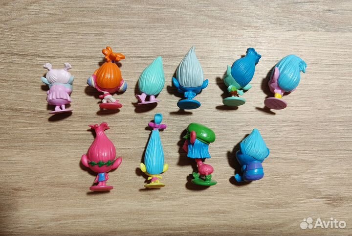Фигурки из мультфильма Тролли
