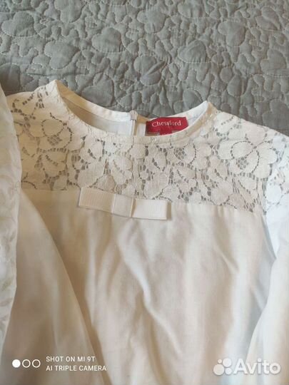 Школьные блузки пакетом 128-134