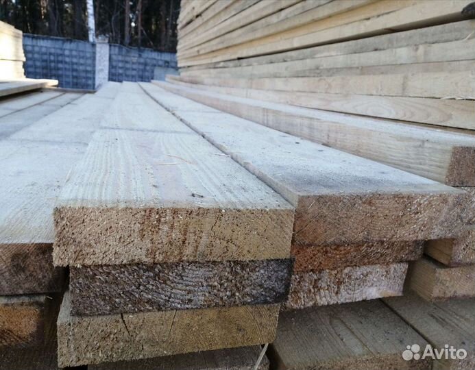 Доска обрезная 40х150х6000