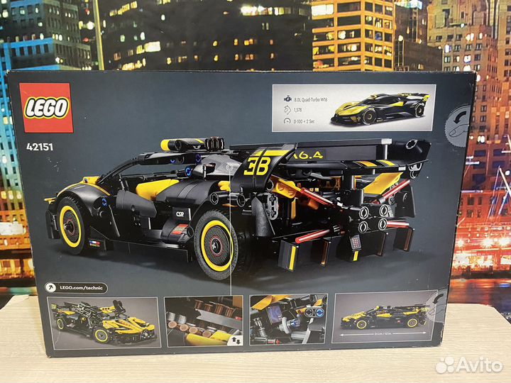 Конструктор Lego Бугатти Болид Техник 42151
