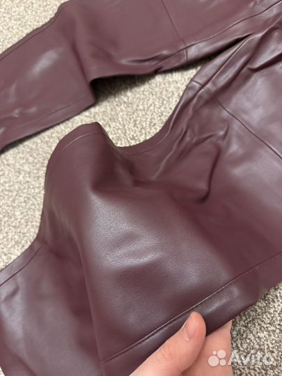 Кожаные брюки zarina