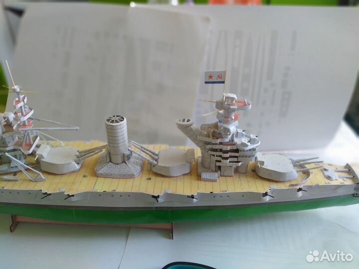 Модель линкор Парижская коммуна