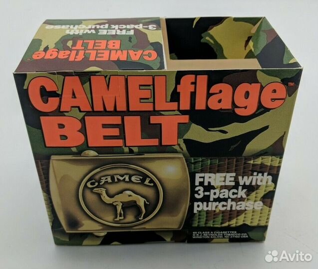 Винтажный ремень Camel, оригинал США