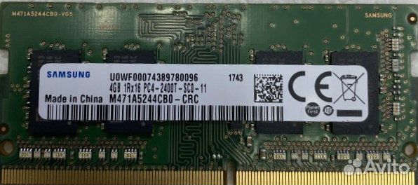 Sodimm Samsung (M471A5244CB0-CRC) 4 гб