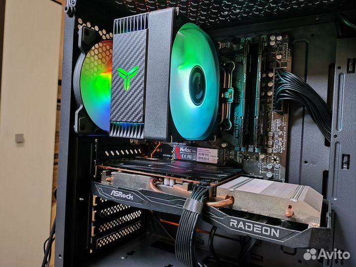 Игровой комп Ryzen5 2600+ AsRock RX6600 Challendge