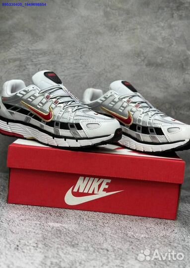 Кроссовки Nike P-6000 Metallic Silver Red