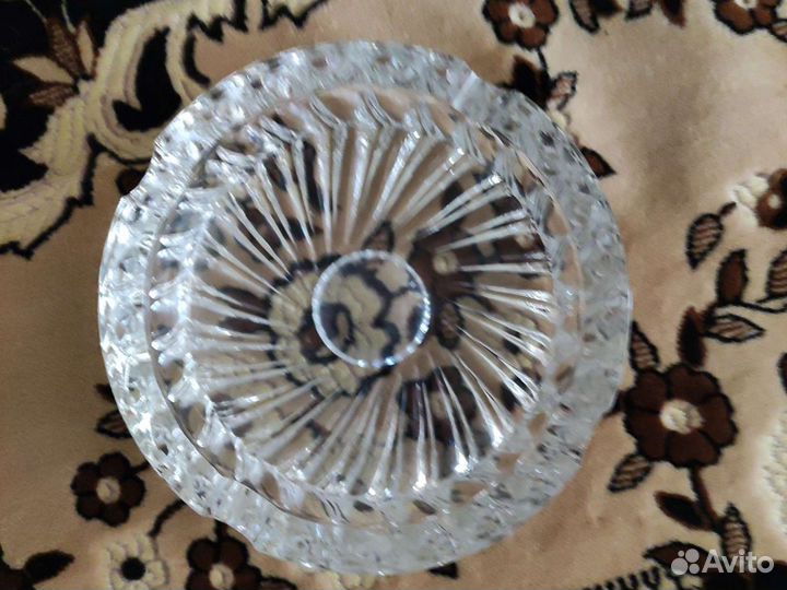 Хрустальная сигарная пепельница