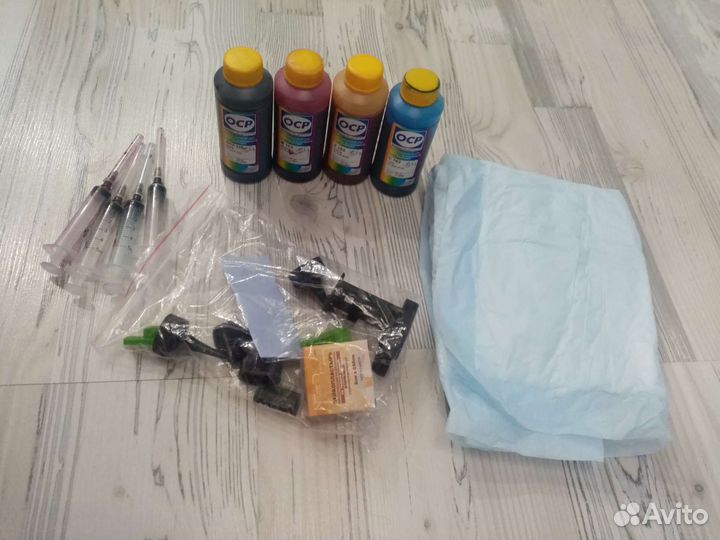 Заправочный набор для цветного и черного картридж