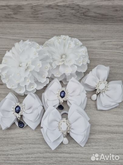 Школьные бантики и букет из бантиков