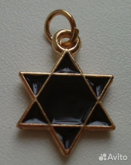 Подвеска «черная шестиконечная звезда»