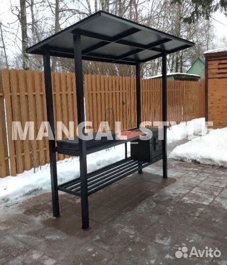 Мангал с крышей