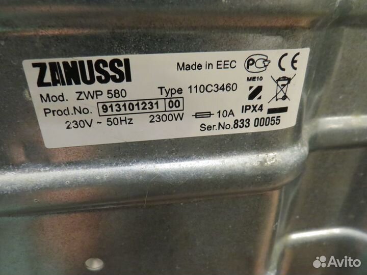 Запчасти от стиральной машины zanussi zwp 580