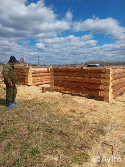 Срубы бань и домов
