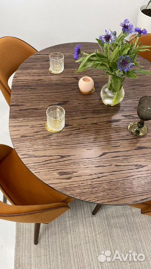 Раздвижной стол Лофт Detroit Дуб Венге D100+25