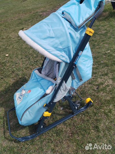 Санки с колёсами