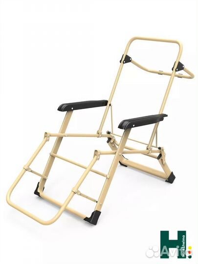 Шезлонг раскладушка 3в1 с матрасом