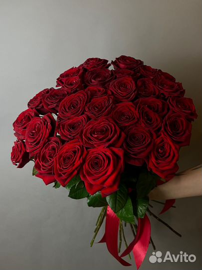 Букет из роз. 31 роза 70см.Премиального качества