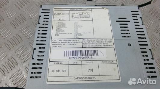 Магнитола chevrolet aveo 1 (KBN23I401)