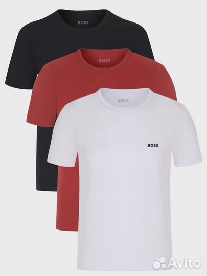Набор из трех хлопковых футболок Boss