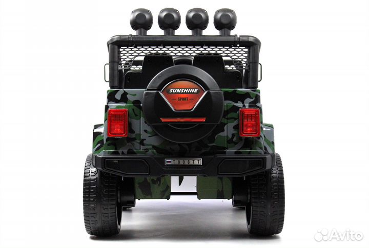 Электромобиль детский внедорожник джип с пультом