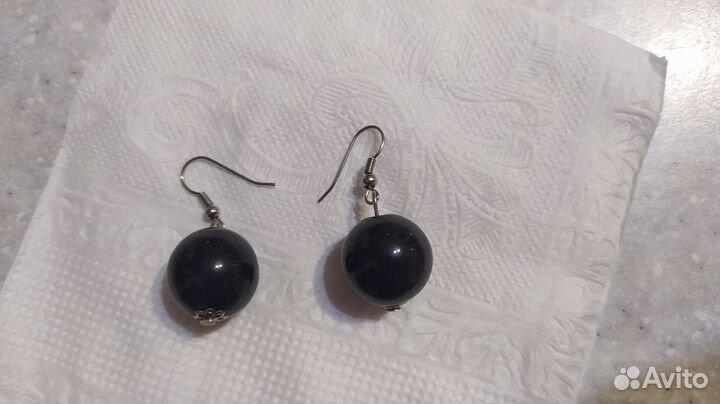 Серьги с кораллом