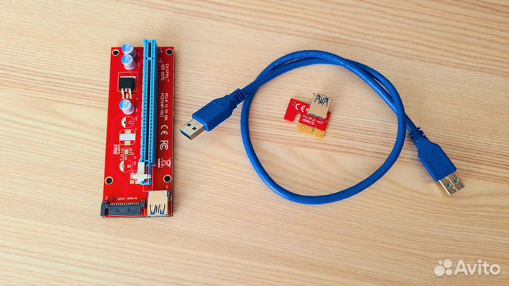 Новый Райзер VER 007s SATA, Кабель USB 60 см