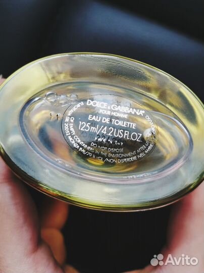 Dolce&Gabbana Pour Homme 125 ml винтаж оригинал