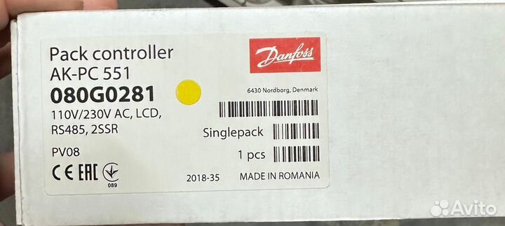 080G0312 Danfoss контроллер агрегата AK-PC 651