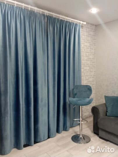 Шторы новые бархат, комп.(2шт)