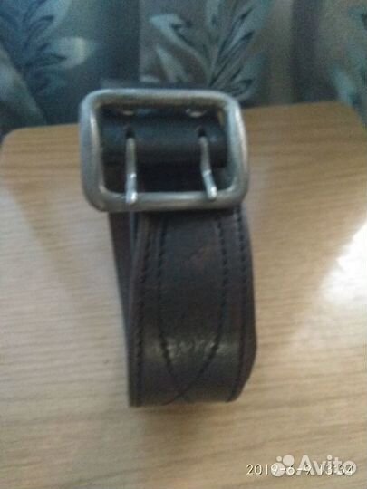 Армейский кожанный ремень