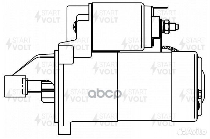 Стартер для а/м Great Wall Hover H3 09- 2.0i/Ho