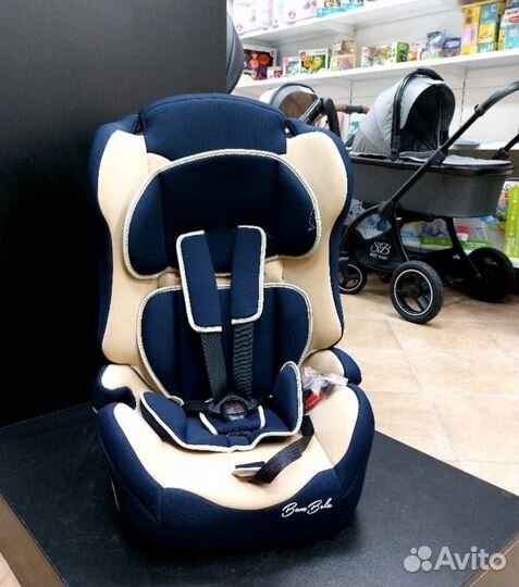 Bambola Автокресло 9-36кг Primo (т.синий/бежевый)