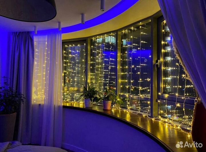 Гирлянда штора