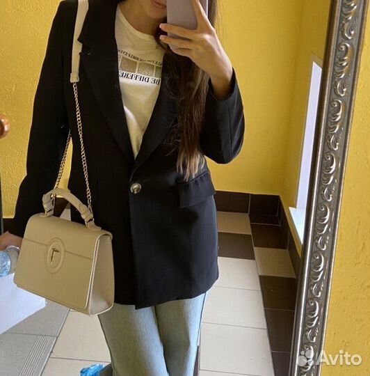 Пиджак женский черный, S