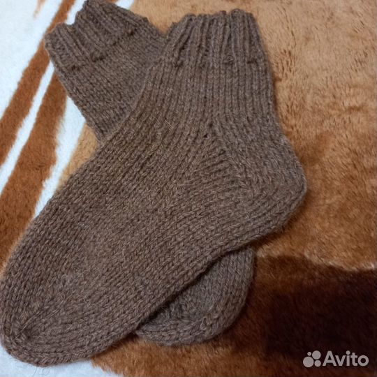 Шерстяные носки верблюжья шерсть крепкая пятка