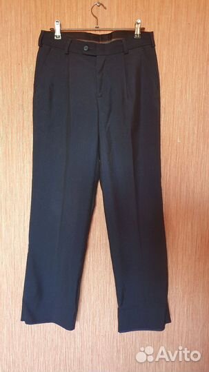 Брюки школьные синие