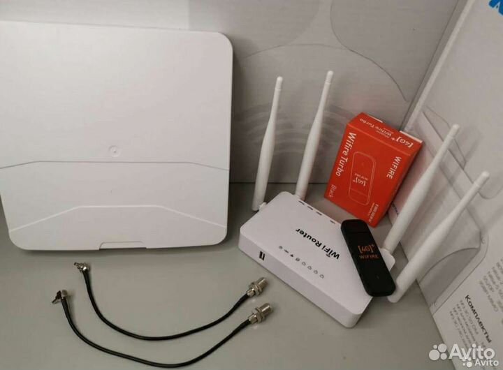 4G Антенна Mimo + Модем + WiFi роутер - Комплект и